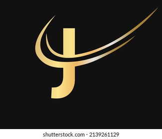 Logo de la carta inicial J para identidad empresarial y de empresa. vector de logotipo J de letra creativa