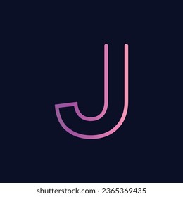 Initial Letter J Logo design