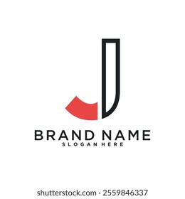 Initial letter J logo design with modern concept