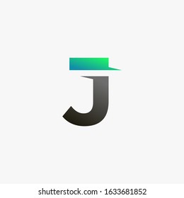 Initial letter J logo icon vector template