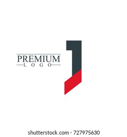 Initial Letter J Logo Icon Design Template Elements. Material design logo