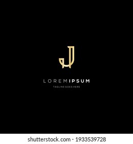 Letra inicial J monoline, logotipo J Diseño sofisticado de logotipo de lujo