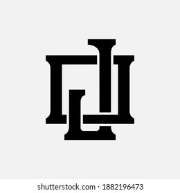 Anfangsbuchstaben J, O, JO oder ABl. Überschneidungen, Verriegelung, Monogramm-Logo, schwarze Farbe auf weißem Hintergrund