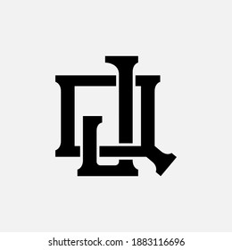 Initial letter J, Q, JQ or QJ overlapping, interlock, monogram logo, black color on white background