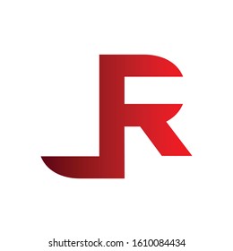 Initial letter j r Modern Logo Ideas. Inspiration logo design. Template Vector Illustration. Isolated On White Background