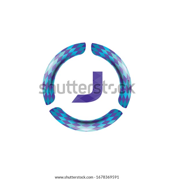 initial letter j round, circle logo Ideas.\
Inspiration logo design. Template Vector Illustration. Isolated On\
White Background