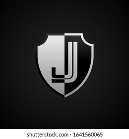Initial letter J in the shield, Letter J Shield Icon