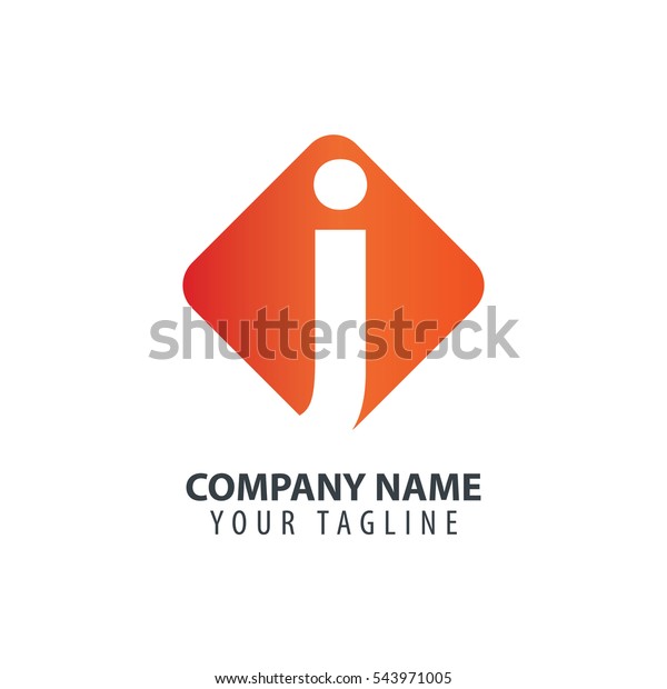 Initial Letter J Square Logo Stock Vector Royalty Free