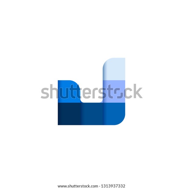 Initial Letter J Square Pixel Logo Stock Vector Royalty Free