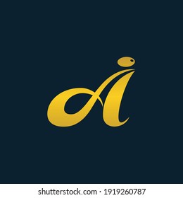 Initial Letter JA monogram logo