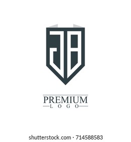Initial Letter JB Company Design Logo Template