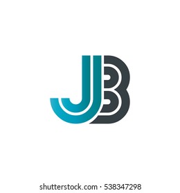 Initial Letter JB Linked Design Logo