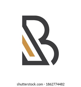 Initial letter jb logo or bj logo vector design template