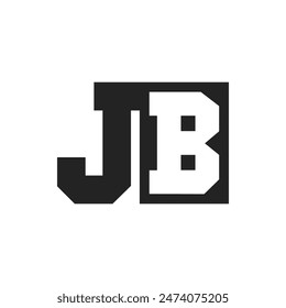 Initial Letter JB Logo Design Template. JB Logo