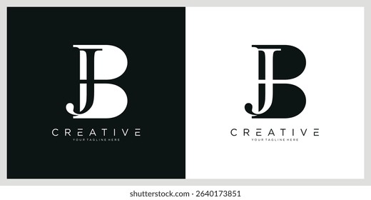 Initial Letter JB logo design template