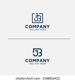 INITIAL LETTER JB MODERN TEMPLATE LOGO