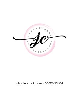 Initial Letter Jc Beautiful Handwriting Logo Stock Vector (Royalty Free ...