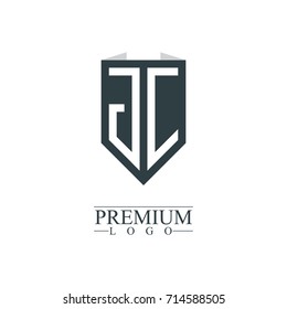 Initial Letter JC Company Design Logo Template