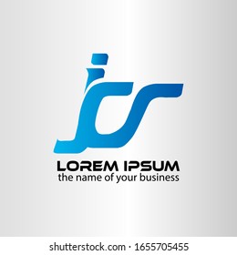 Das Logo des Unternehmens JC mit dem Anfangsbuchstaben ist blau und grau.
Vektorillustration Logo kreative Template-Vektorillustration für Business und Corporate Identity.