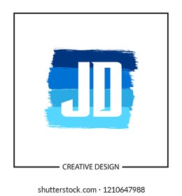 Initial Letter JD Logo Template Design