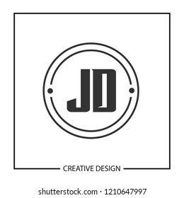 Initial Letter JD Logo Template Design