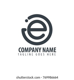 Initial Letter JE Design Logo