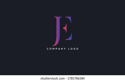 Initial Letter JE or EJ Logo Design vector Template. Creative Abstract JE Logo Design Vector Illustration