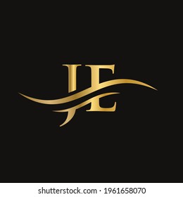 Initial Letter JE Linked Logo for business and company identity. Modern Letter JE Logo Vector Template with modern trendy