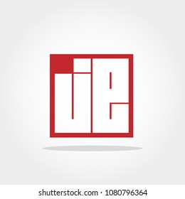 Initial Letter JE Logo Design