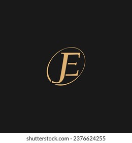 Initial Letter JE Logo Simple Business Logo,
