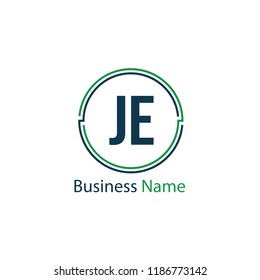 Initial Letter JE Logo Template Design