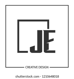 Initial Letter JE Logo Template Design