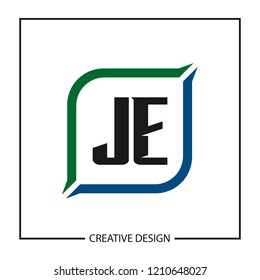 Initial Letter JE Logo Template Design