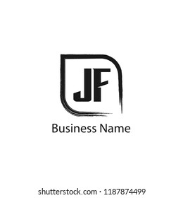 Initial Letter JF Logo Template Design