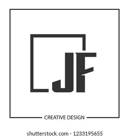 Initial Letter JF Logo Template Design