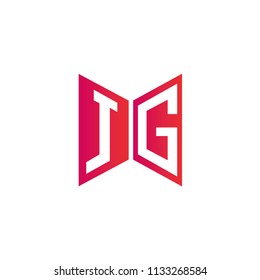Initial Letter JG Logo Design, Hexagonal Shape with Infinity Style