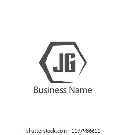 Initial Letter JG Logo Template Design
