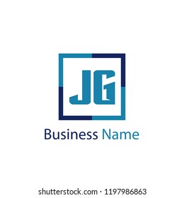 Initial Letter JG Logo Template Design
