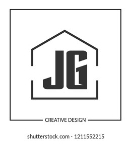 Initial Letter JG Logo Template Design