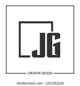 Initial Letter JG Logo Template Design