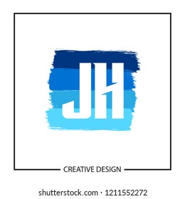 Initial Letter JH Logo Template Design