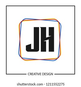 Initial Letter JH Logo Template Design