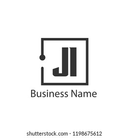 Initial Letter JI Logo Template Design