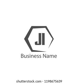 Initial Letter JI Logo Template Design