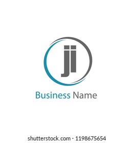 Initial Letter JI Logo Template Design