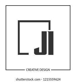 Initial Letter JI Logo Template Design