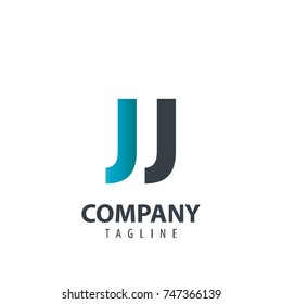 Initial Letter JJ Design Logo