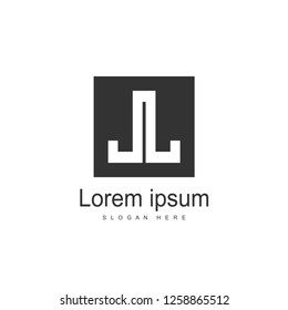 Initial Letter JJ Logo template design. Minimalist letter logo vector design