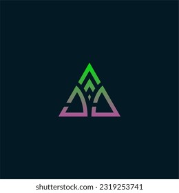 Initial letter JJ triangle logo design,develop,develop,natural,luxury,simple,financial logo,real estate,suit for your company.