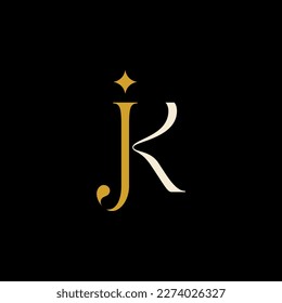 Initial Letter JK Logo Design Vector